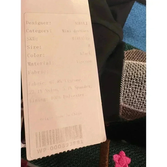 Rainbow Collar Mini Dress - Picture 12 of 12